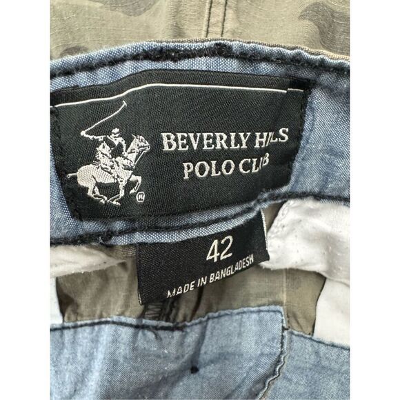 Beverly Hills Polo Club Men’s Camouflage Cargo Shorts Size 42 - Picture 3 of 5